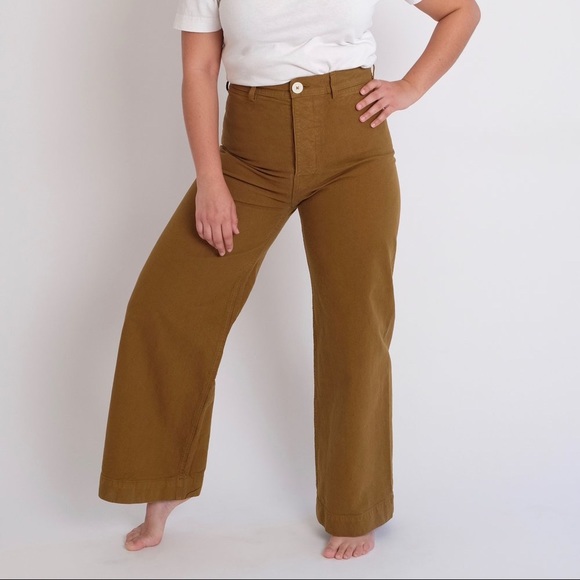 Jesse Kamm Pants - Jesse kamm sailor pants in tobacco (hemmed)